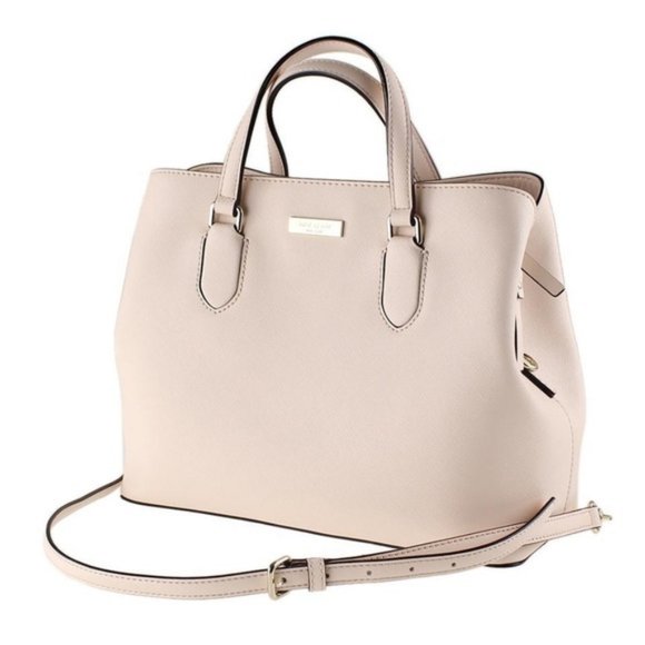 kate spade Handbags - Kate Spade Evangelie Laurel Way Satchel Leather Handbag Purse Crossbody Tote Bag